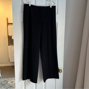 Ladies wide leg black dress pants, size 10